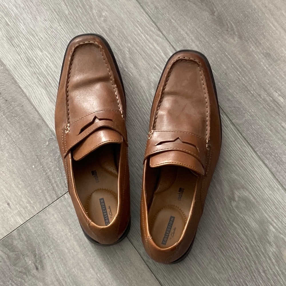 Clarks mens brown shoes 10.5